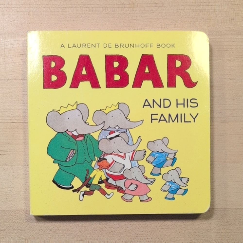 Babar & his family baby toddler board book by Laurent dr Brunhoff